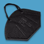 Jiada FFP2 fekete maszk, 20 db, hőnyomott, CE0370 thumbnail 2