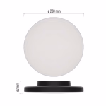 LED-es felületi lámpatest DIONI kerek, fekete, 15W, változtatható CCT-vel thumbnail 3