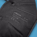 Jiada FFP2 fekete maszk, 20 db, hőnyomott, CE0370 thumbnail 4