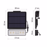 EMOS LED SOLAR reflektor hordozható SUNNO, PIR, 1300lm IP54 természetes fehér thumbnail 3