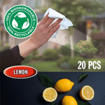 ALL RIDE Nedves törlőkendő 20db, üvegre, citrom illatú thumbnail 2