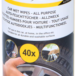 DUNLOP Nedves törlőkendő autóba 40db. Friss illat