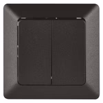 EMOS dupla váltókapcsoló, antracit thumbnail 1