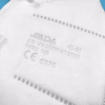 Jiada FFP2 fehér maszk, 20 db, hőnyomott, CE0370 thumbnail 5