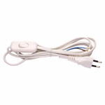 EMOS Szerelhető vezeték 2x0.75 fehér kapcsolóval 2m thumbnail 1