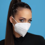 Jiada FFP2 fehér maszk, 20 db, hőnyomott, CE0370 thumbnail 3