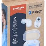 GRUNDIG Bluetooth fülhallgató 200mAh 30g átlátszó tok 