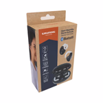 GRUNDIG Bluetooth Fülhallgató clip-on, kijelző, fekete 