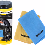 DUNLOP autókülső tisztító szett - 40db nedves kendő, 1db mikroszálas felnihez, 1db mikroszálas fémfelületre thumbnail 1