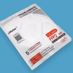 Jiada FFP2 fehér maszk, 20 db, hőnyomott, CE0370 thumbnail 6