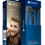 MOTOROLA Fülhallgató EARBUDS 105 Fekete 1x2x125cm 51gr sztereó + mikrofon  thumbnail 1