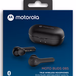 MOTOROLA Fülhallgató TWS MOTO BUDS 085 Fekete 4,4x1,9x2,4cm 34gr thumbnail 1