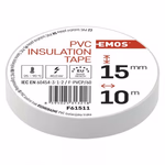 EMOS PVC Szigetelőszalag 15mm/10méter fehér, 10db / csomag thumbnail 4