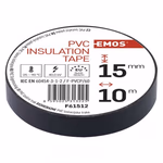EMOS PVC Szigetelőszalag 15mm/10méter fekete, 10db / csomag thumbnail 4