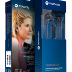MOTOROLA Fülhallgató EARBUDS 2-S Fekete 1x2x125cm 42gr sztereó + mikrofon  thumbnail 1