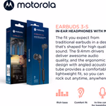 MOTOROLA Fülhallgató 3-S (3.5mm) 1x2x120cm 13gr thumbnail 7