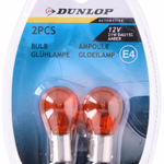 DUNLOP Izzó BA15S 21W narancs 2db e4 12V 