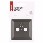 EMOS TV+R+SAT Csatlakozó aljzat burkolat, antracit thumbnail 5