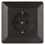 EMOS Csatalakozó aljzat SCHUKO, antracit thumbnail 1