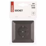 EMOS Csatalakozó aljzat SCHUKO, antracit thumbnail 5