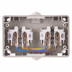 EMOS vízálló dupla SCHUKO fali aljzat védőtokkal thumbnail 2