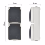 EMOS fali aljzat, dupla IP44 SCHUKO thumbnail 2