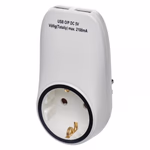 EMOS Aljzat 2xUSB SCHUKO, fehér thumbnail 3