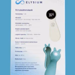 Elysium TP600 érintésmentes infravörös digitális lázmérő szilikon tokkal - Kék. Ajándék 2 db Elysium tartós elemmel. thumbnail 5