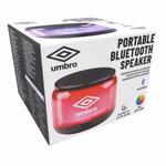 UMBRO Bluetooth hangszóró; hordozható, RGB; 500mAh; 9x9x7cm