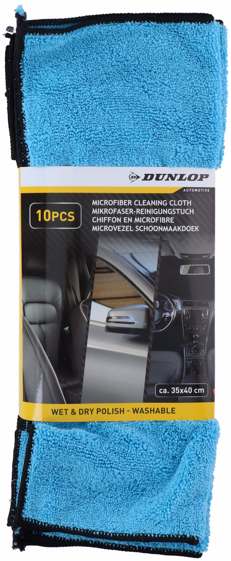 DUNLOP Mikroszálas törlőkendő 10 db, 35x40cm, 300gr/m2 - Image 1 of 2