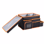 BLACK+DECKER Rendszerező és hűtőtáska ülésre 47,5x25x30cm 1,35kg, 2 pohártartóval thumbnail 4