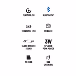 UMBRO Bluetooth hangszóró 3W 400mAh 75x75x32mm 147g 2 féle thumbnail 4