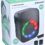DUNLOP Bluetooth hangszóró 20W 25x20x35cm 1,385kg 1200mAh 5VDC 1A thumbnail 8