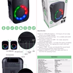 DUNLOP Bluetooth hangszóró 20W 25x20x35cm 1,385kg 1200mAh 5VDC 1A thumbnail 6