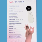 Elysium TP600 érintésmentes infravörös digitális lázmérő szilikon tokkal - Rózsaszín. Ajándék 2 db Elysium tartós elemmel. thumbnail 5