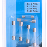 ALL RIDE Biztosíték üveg nagy 6db (1x2A, 2x10A, 2x15A, 1x25A)