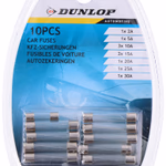 DUNLOP Biztosíték üveg többféle 6db 