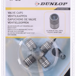 DUNLOP Szelepsapka ALU kerek műanyag magos szürke 4db  thumbnail 1