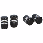 DUNLOP Szelepsapka ALU kerek műanyag magos fekete 4db  thumbnail 2