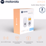 MOTOROLA Bébiőr AM24 Audio nagy érzékenységű mikrofon,VOX funkció, DECT technológia, 300 méter thumbnail 5