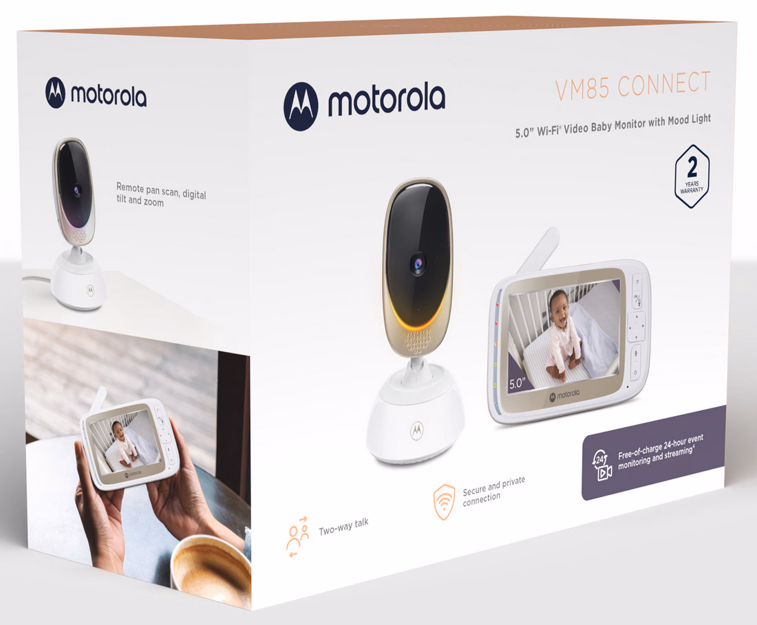 MOTOROLA Videós babaőr VM85 kétirányú komunikáció, aplikáció, altatódalok - Image 1 of 1