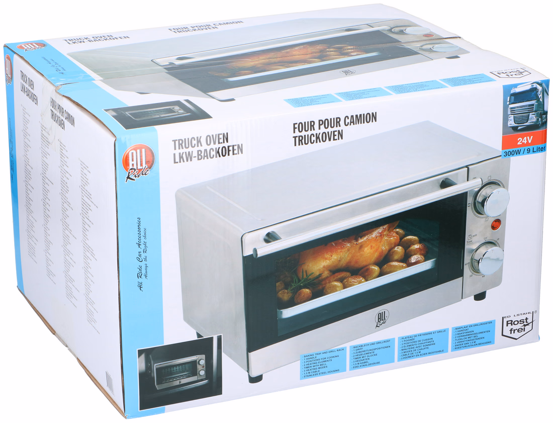 ALL RIDE Sütő 9L inox 300W 24V - Image 1 of 1