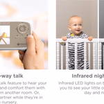 MOTOROLA Videós bébiőr VM483 2,8 hüvelykes színes kijelzővel, digitális zoommal és infravörös éjszakai látással thumbnail 4