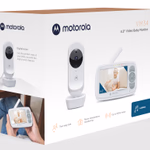 MOTOROLA VM34 kétirányú videós babaőr, 4,3" színes kijelző, digitális zoom, autom. infravörös éjjellátó móddal thumbnail 1