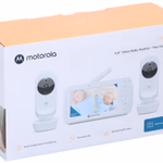 MOTOROLA Videós babaőr VM35-2 5" hordozható kijelzővel, két irányú kmunikációval
