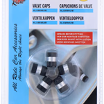 ALL RIDE Szelepsapka mart alu 5db fekete/ezüst  thumbnail 1