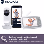 MOTOROLA VM44 HD WIFI Videós babaőr 4,3" színes kijelzővel és okostelefon applikációval, hőmérséklet kijelzés thumbnail 5