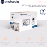 MOTOROLA VM 55 videós bébiőr, hordozható kijelző állítható kameraállás thumbnail 6