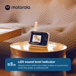 MOTOROLA PIP 1200 videós bébiőr, 2,8" színes kijező, digitális zoom, altatódalok thumbnail 4