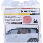 DUNLOP Autós napellenző oldalra 2db 36x44cm, piros thumbnail 1